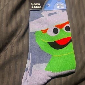 OSCAR THE GROUCH SESAME STREET CREW SOCKS